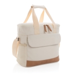 Large premium cooler bag for promotional giveaways off white colour