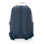 Recycled canvas laptop backpacks for 14” blue colour