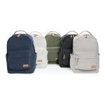 Recycled canvas laptop backpacks for 14” blue colour