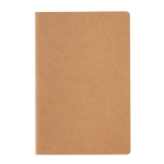 Softcover FSC® certified notebook, A5, ruled pages brown colour