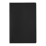 Softcover FSC® certified notebook, A5, ruled pages black colour