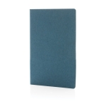Softcover FSC® certified notebook, A5, ruled pages blue colour