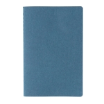 Softcover FSC® certified notebook, A5, ruled pages blue colour