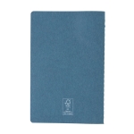 Softcover FSC® certified notebook, A5, ruled pages blue colour