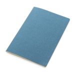 Softcover FSC® certified notebook, A5, ruled pages blue colour