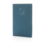 Softcover FSC® certified notebook, A5, ruled pages blue colour