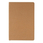 Hardcover FSC® certified notebook, A5, ruled pages brown colour