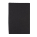 Hardcover FSC® certified notebook, A5, ruled pages black colour