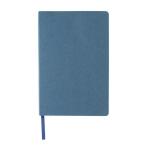 Hardcover FSC® certified notebook, A5, ruled pages blue colour