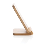 Bamboo wireless charging stand, FSC certified brown colour