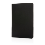 Stone paper notebook, A5, ruled pages black colour