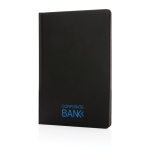 Stone paper notebook, A5, ruled pages black colour