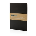 Stone paper notebook, A5, ruled pages black colour