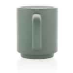 Stackable ceramic mug with colour design, 180 ml mint green colour
