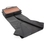 Exclusive foam-padded picnic blanket in RPET dark grey colour