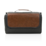 Exclusive foam-padded picnic blanket in RPET dark grey colour