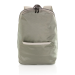Branded, recycled polyester laptop backpack, 15.6” light-green colour second view