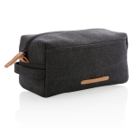 Canvas toiletry bag, ideal for hand luggage black colour