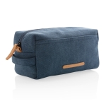 Canvas toiletry bag, ideal for hand luggage blue colour