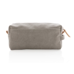 Canvas toiletry bag, ideal for hand luggage grey colour