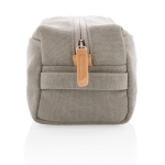 Canvas toiletry bag, ideal for hand luggage grey colour