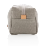 Canvas toiletry bag, ideal for hand luggage grey colour