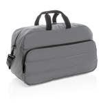 Modern eco sports bag, Pocket Impact RPET dark grey colour