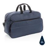 Modern eco sports bag, Pocket Impact RPET navy-blue colour