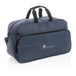 Modern eco sports bag, Pocket Impact RPET navy-blue colour