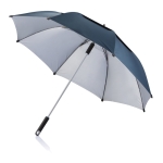 Large promotional umbrella with double fabric layer, Ø120 cm blue colour
