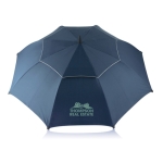 Large promotional umbrella with double fabric layer, Ø120 cm blue colour