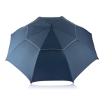 Large promotional umbrella with double fabric layer, Ø120 cm blue colour