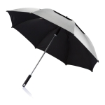Large promotional umbrella with double fabric layer, Ø120 cm grey colour
