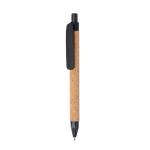 Straw fibre long-lasting eco pen, blue ink black colour