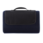 Meadow 180 g/m2 foldable fleece picnic blanket navy-blue colour third view