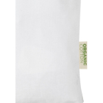 Organic cotton tote bag in colour, 140 g/m² white colour close-up view 2