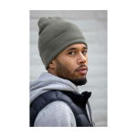 Elegant winter hat sand colour lifestyle image