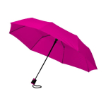 Foldable automatic umbrella with cover, Ø 98, Downtown fuchsia colour