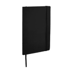 Notebook with pocket, A5 lined black colour