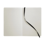Notebook with pocket, A5 lined black colour