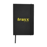 Notebook with pocket, A5 lined black colour