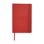 Notebook with pocket, A5 lined red colour