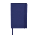 Notebook with pocket, A5 lined navy-blue colour