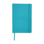 Notebook with pocket, A5 lined light blue colour