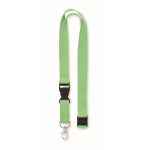 Lanyard with removable buckle and safety lock light-green colour second view