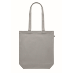 Sturdy organic canvas bag, in various colours, 270 g/m2 grey colour fourth view
