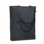 Sturdy organic canvas bag, in various colours, 270 g/m2 navy-blue colour