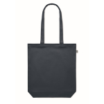Sturdy organic canvas bag, in various colours, 270 g/m2 navy-blue colour fourth view