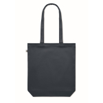 Sturdy organic canvas bag, in various colours, 270 g/m2 navy-blue colour fifth view