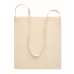 Tote bag with long handles, 140 g/m2 beige colour